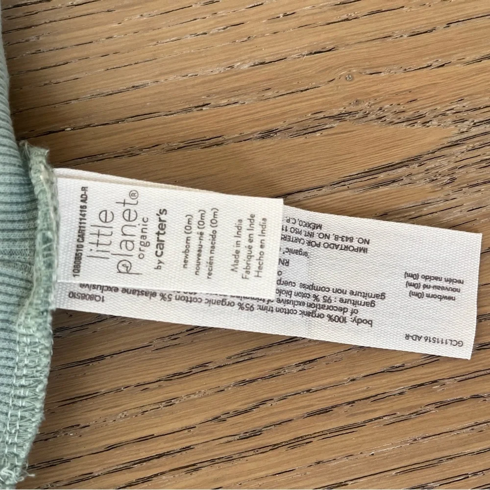 Newborn Bundle 2 pants 1 long sleeve Stripe Ribbed Button Organic Teal Gray Blue
